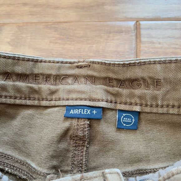 American Eagle Jeans Men's Size 26 X 28 Caramel Brown Airflex+ Athletic Fit Slim - Picture 4 of 12